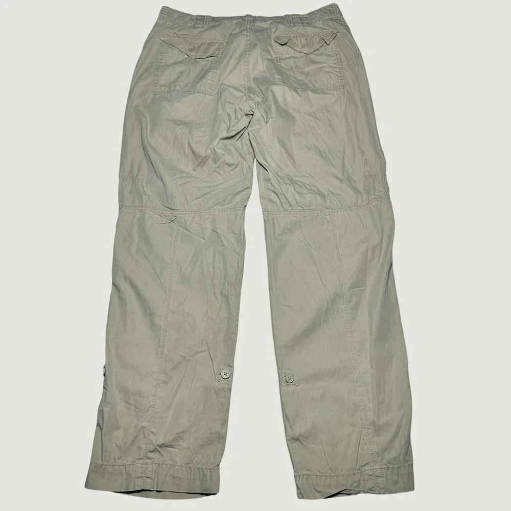 Polo Ralph Lauren Cargo Pants Men 34x32 Roll Up Leg Outdoors Hiking Tan Khaki